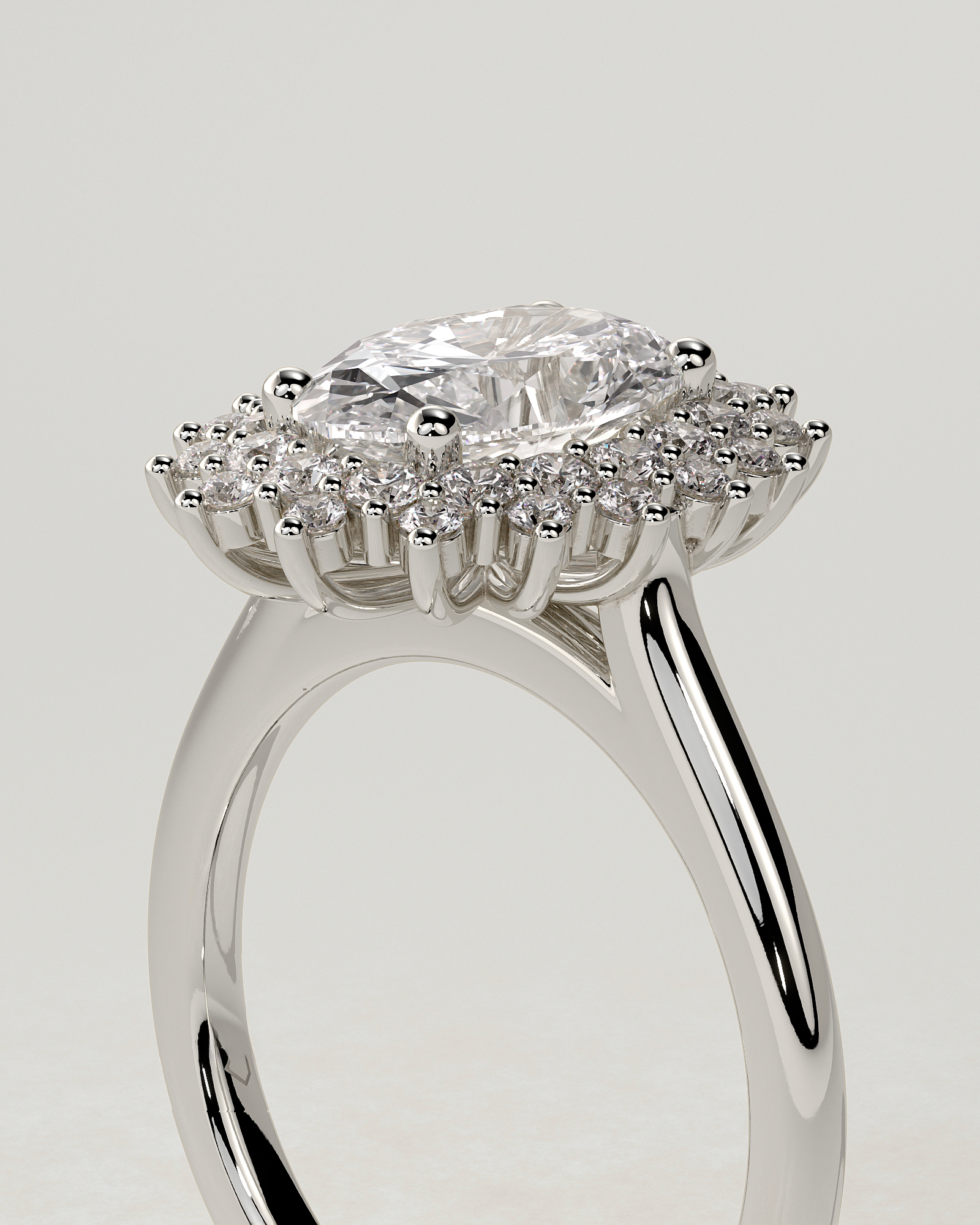 Savannah Halo Oval Ring