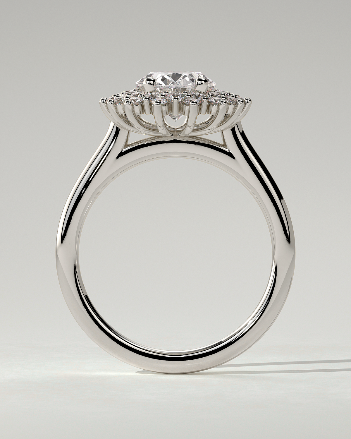 Savannah Halo Oval Ring