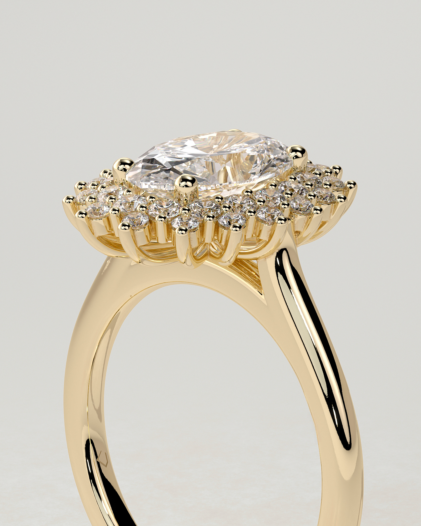 Savannah Halo Oval Ring