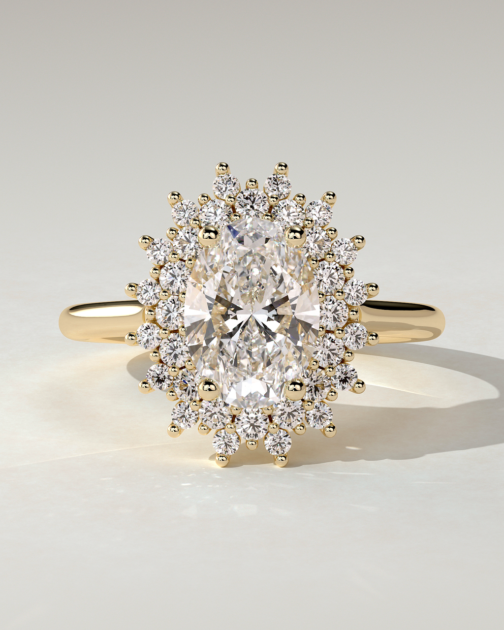 Savannah Halo Oval Ring