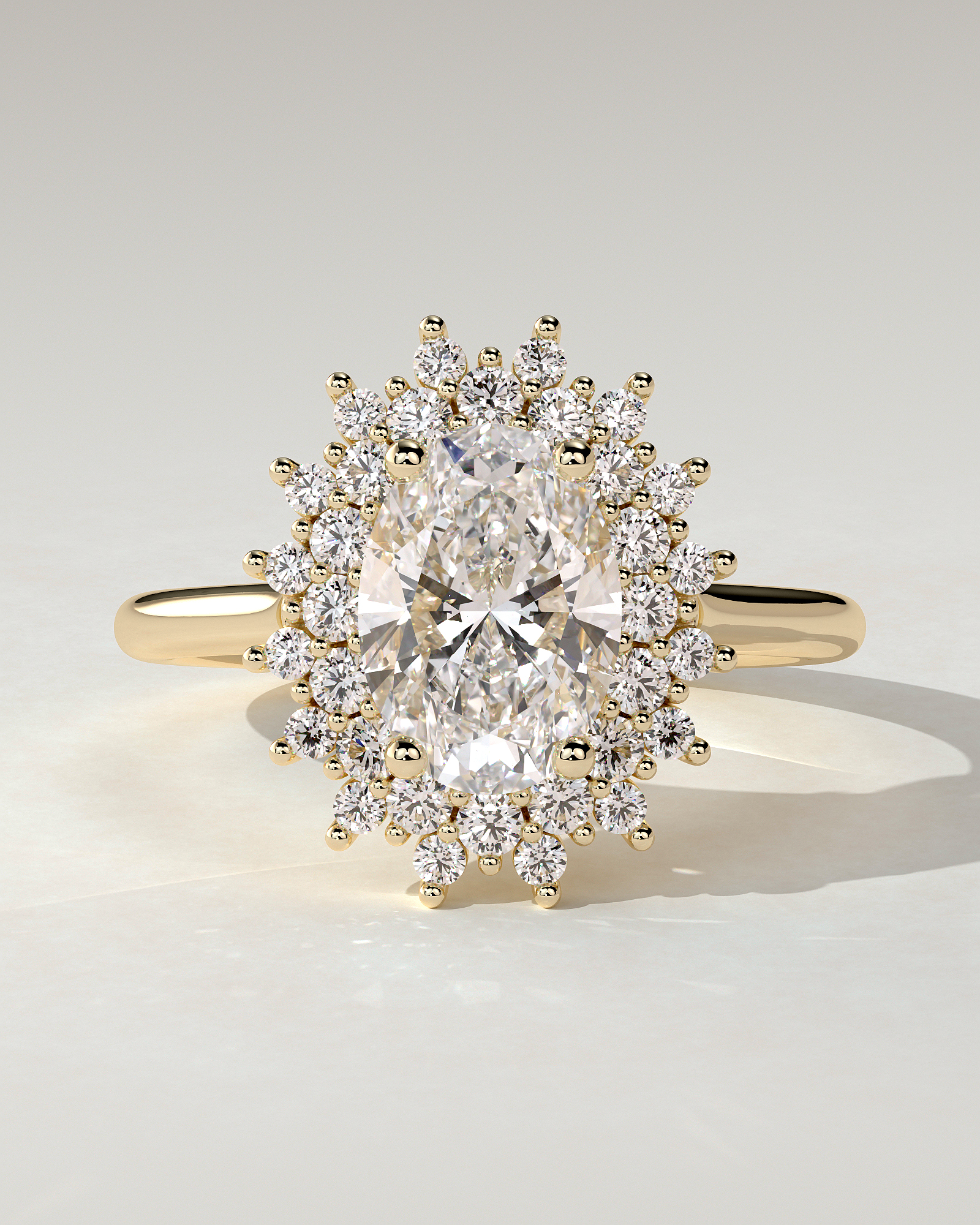 Savannah Halo Oval Ring