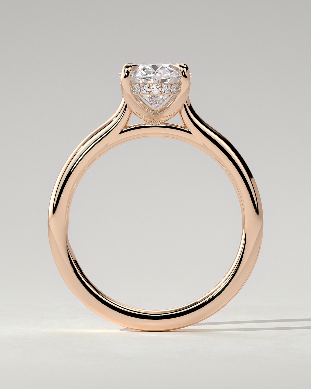 Scarlett Solitaire Oval Ring