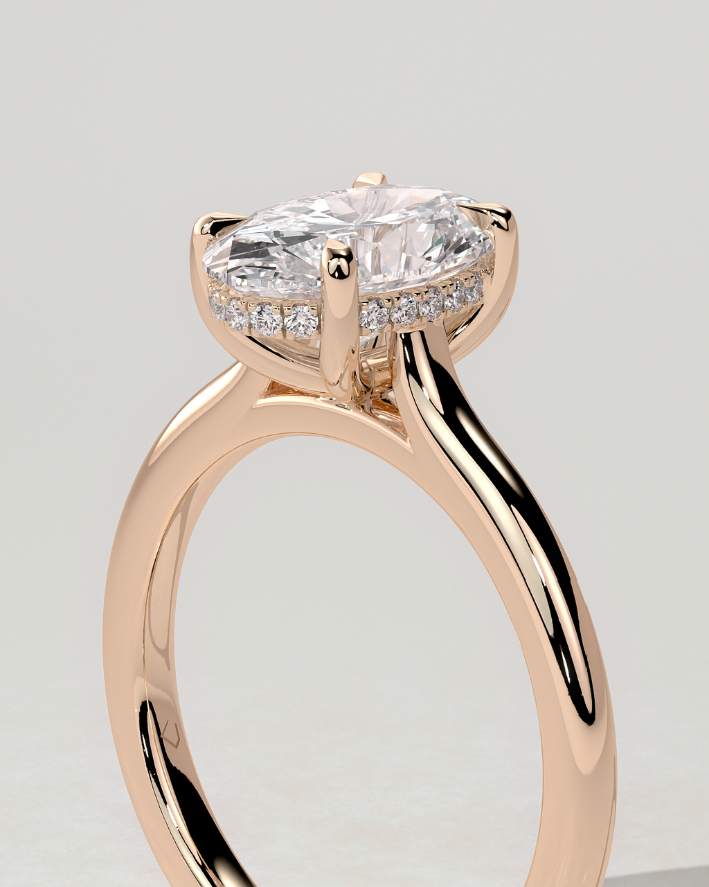 Scarlett Solitaire Oval Ring