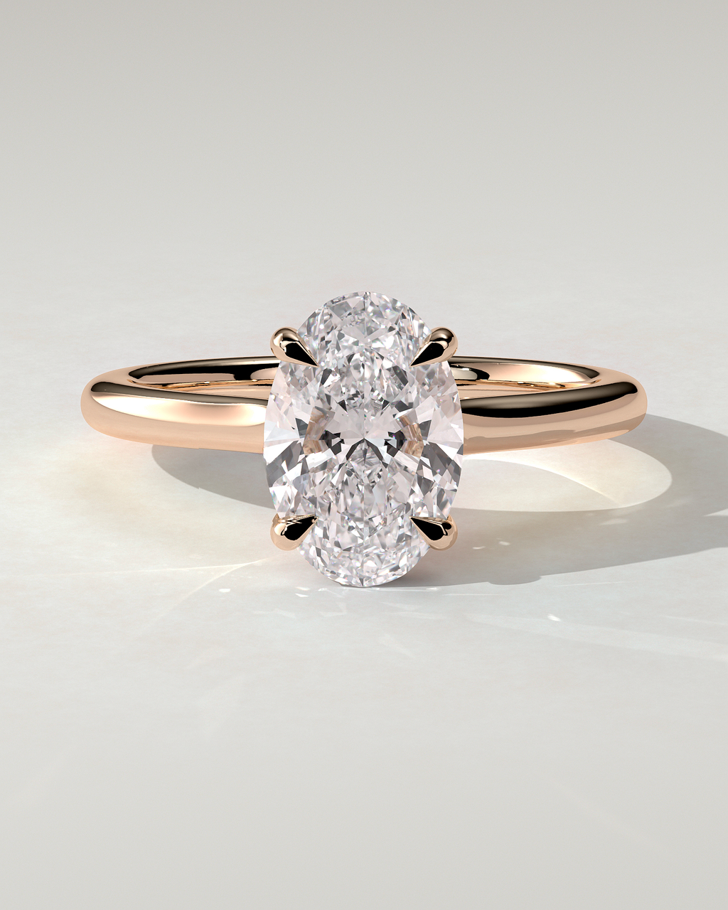 Scarlett Solitaire Oval Ring