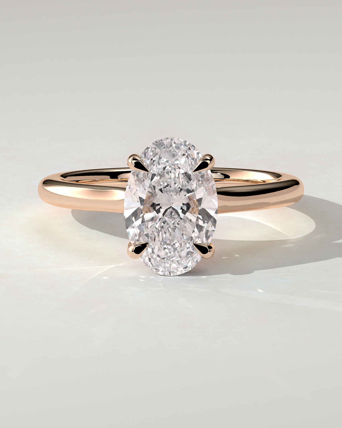 Scarlett Solitaire Oval Ring