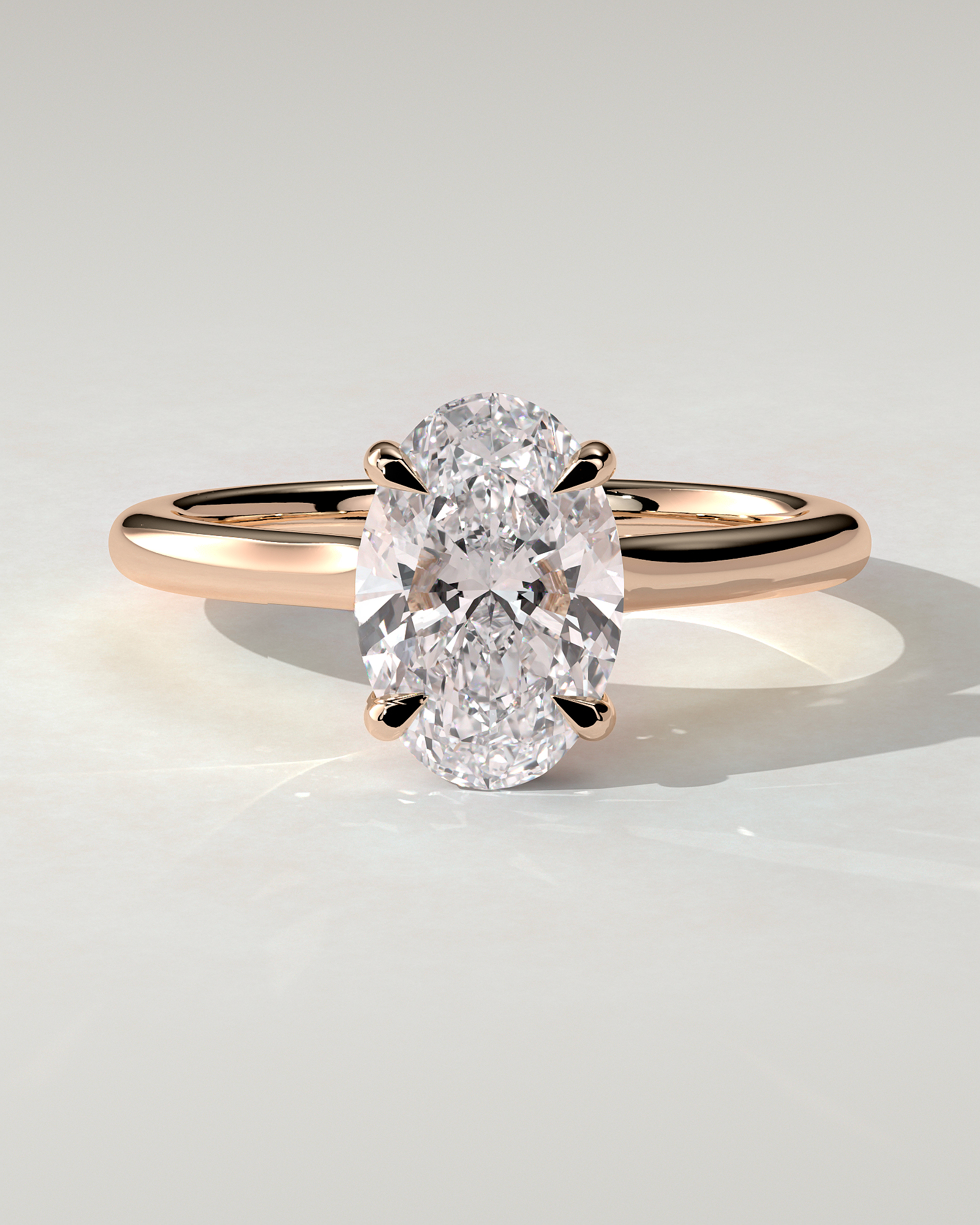 Scarlett Solitaire Oval Ring