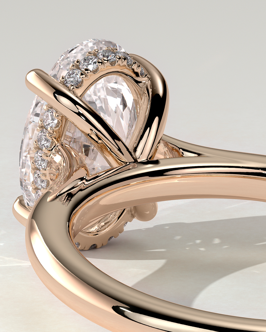 Scarlett Solitaire Oval Ring