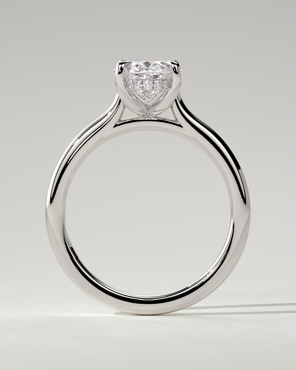 Scarlett Solitaire Oval Ring