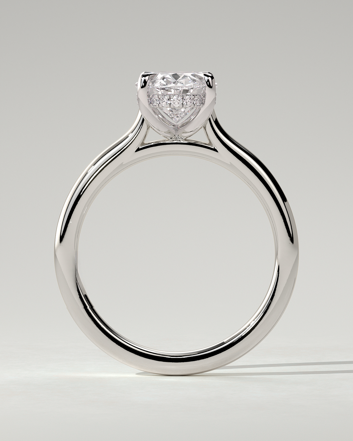 Scarlett Solitaire Oval Ring