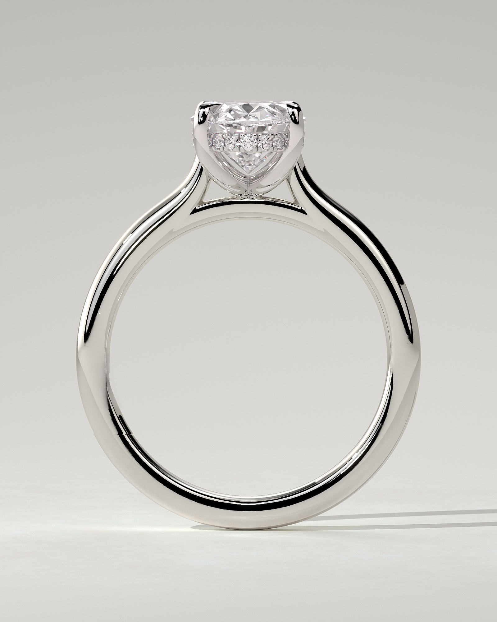 Scarlett Solitaire Oval Ring