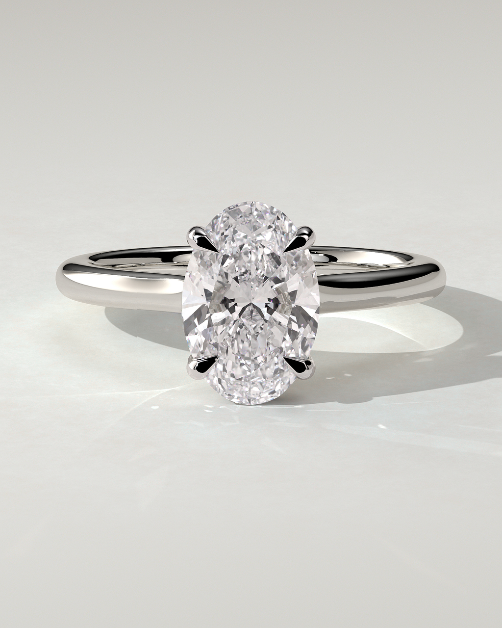 Scarlett Solitaire Oval Ring