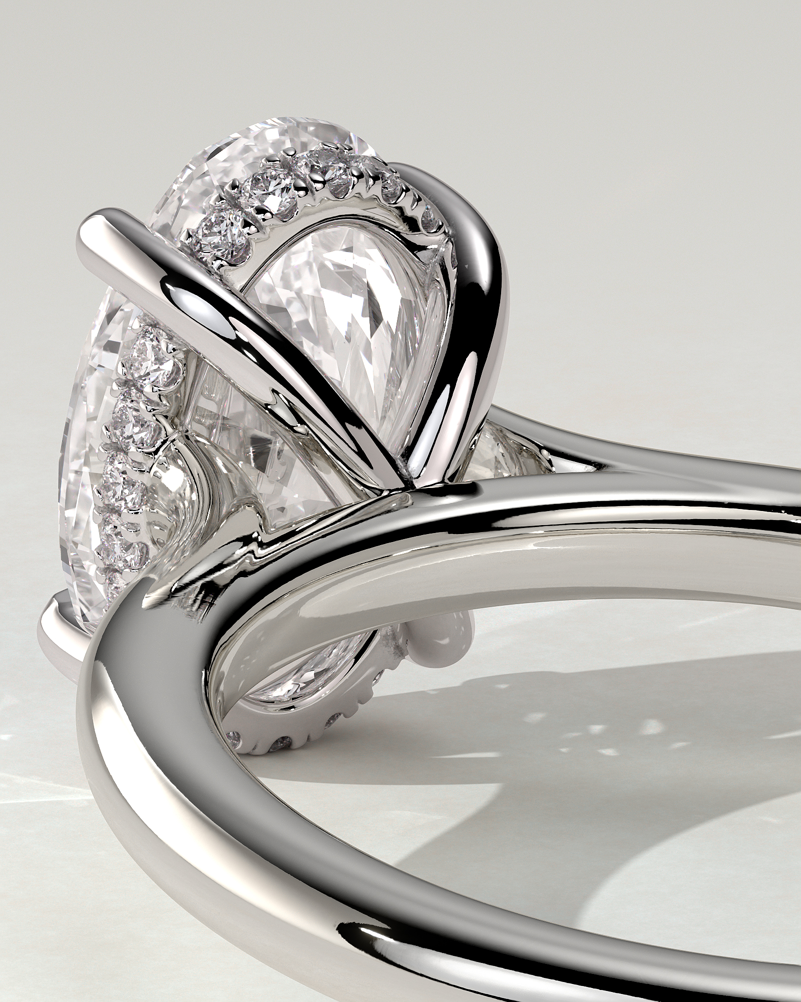 Scarlett Solitaire Oval Ring