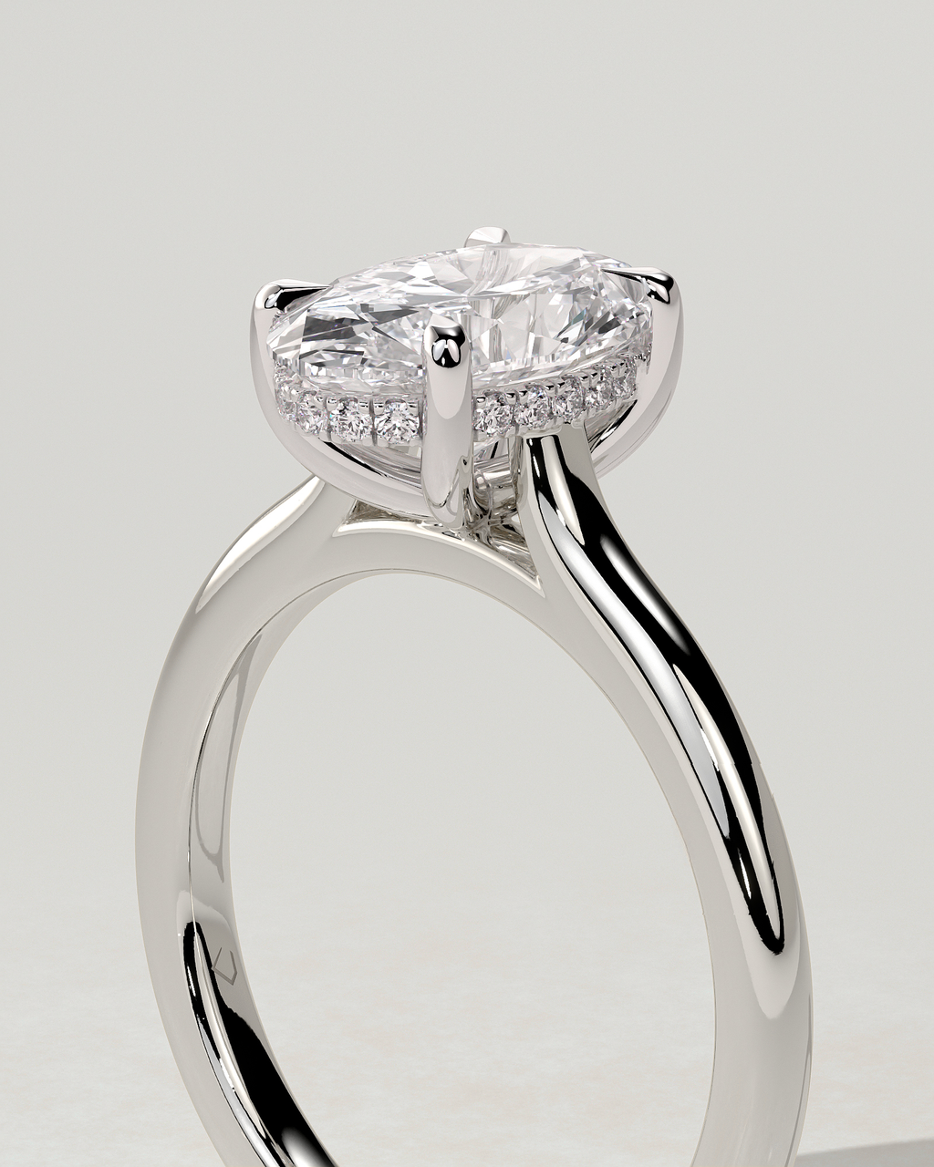 Scarlett Solitaire Oval Ring