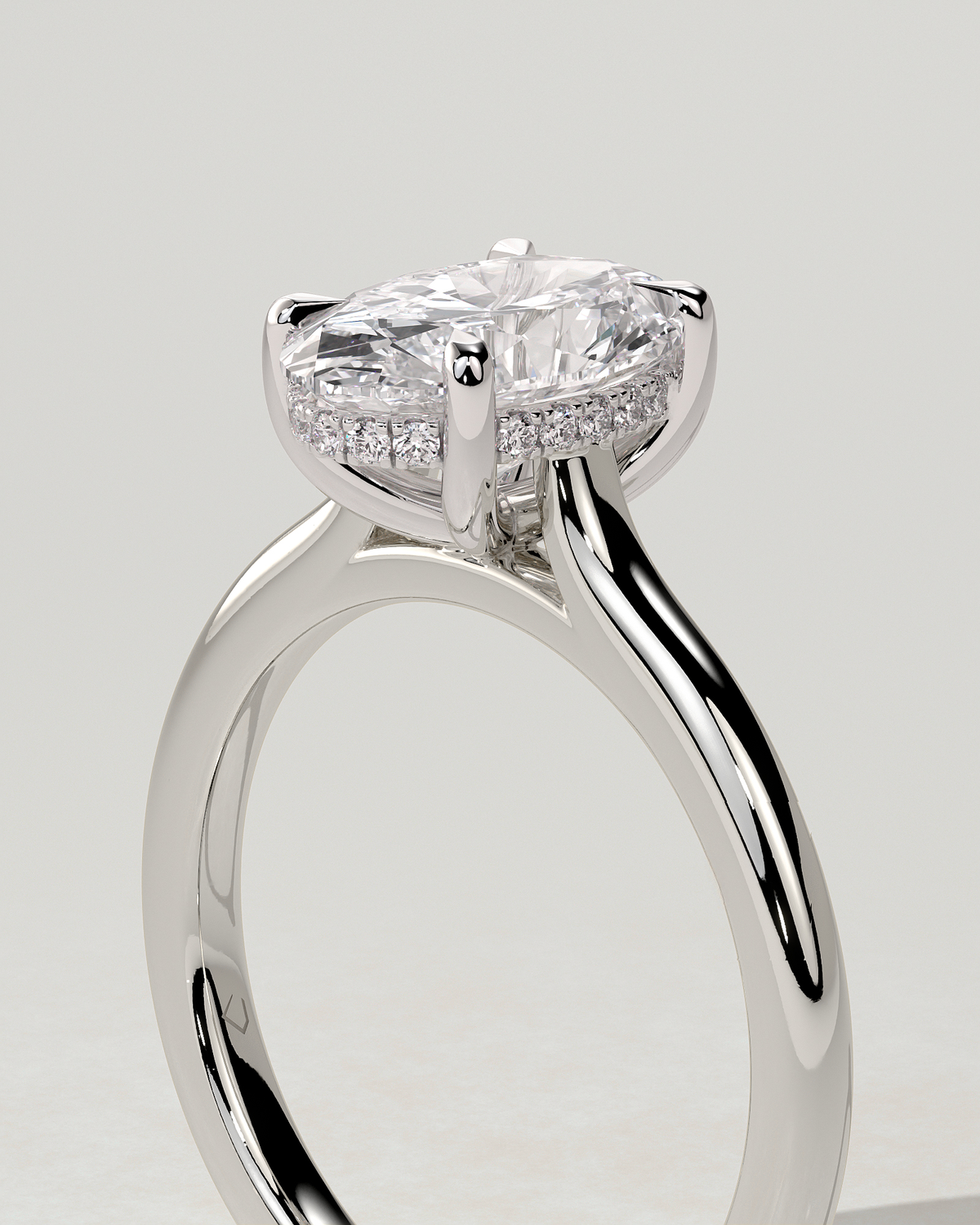Scarlett Solitaire Oval Ring