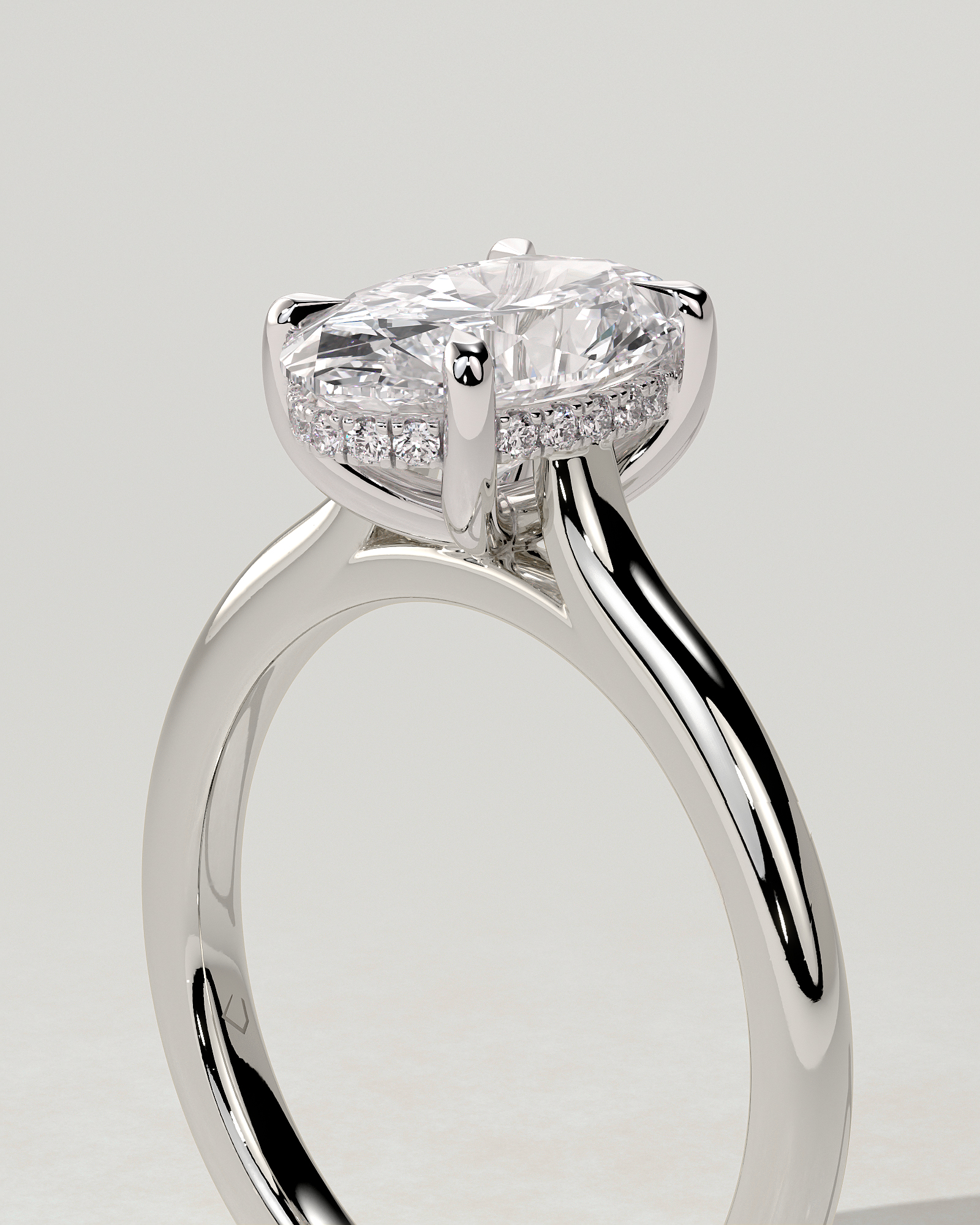 Scarlett Solitaire Oval Ring