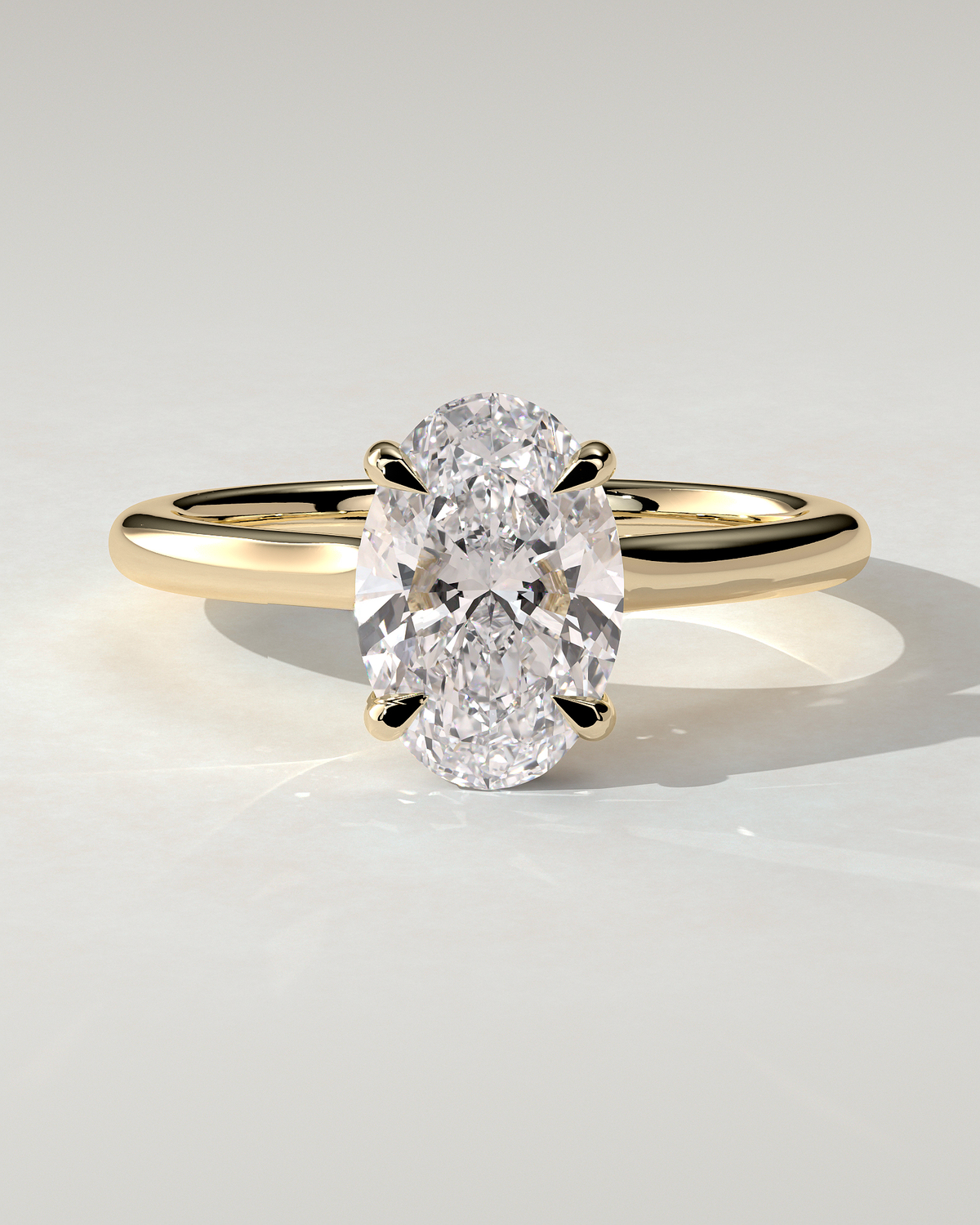 Scarlett Solitaire Oval Ring