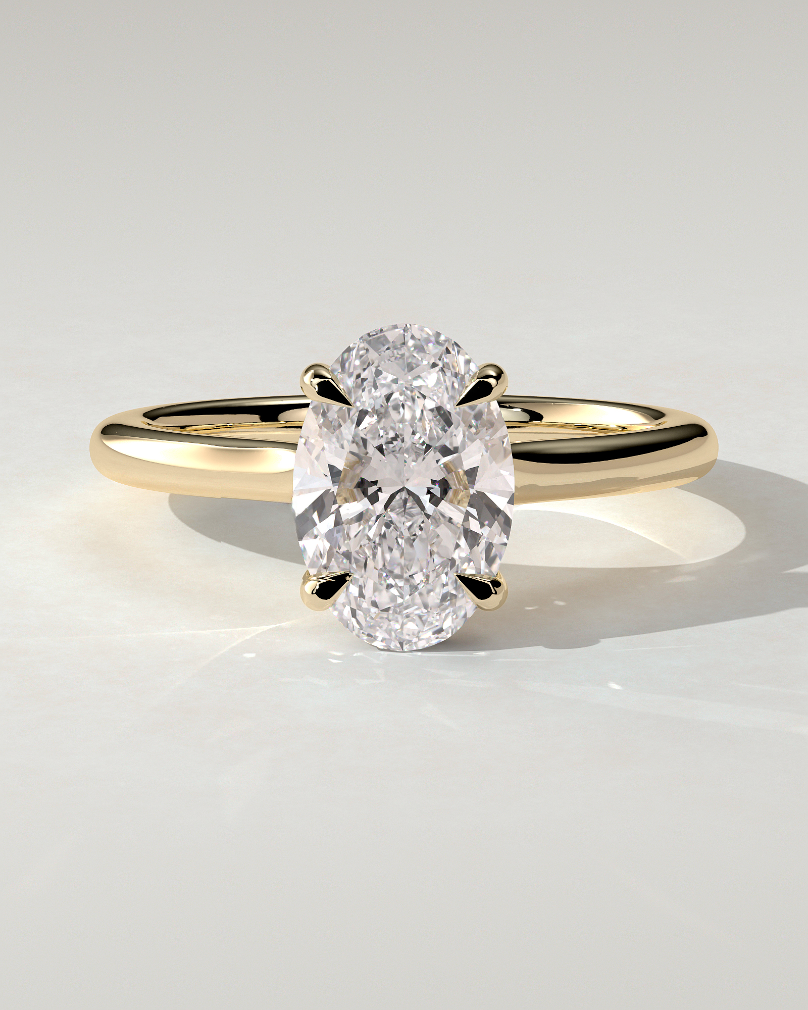 Scarlett Solitaire Oval Ring