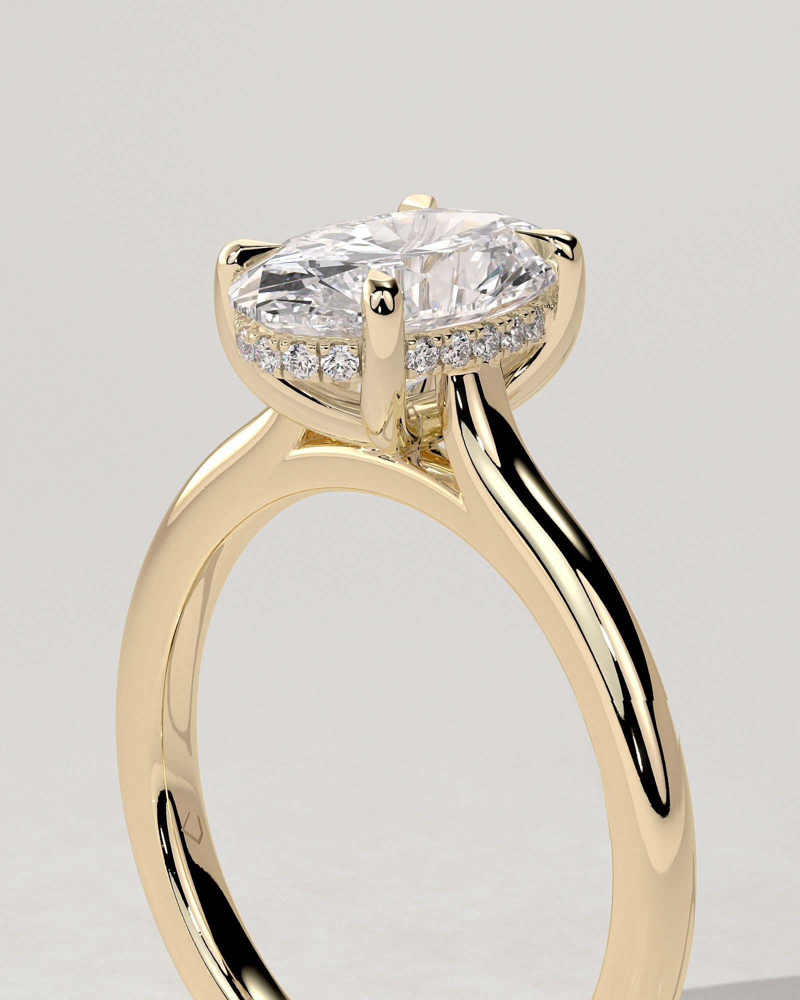 Scarlett Solitaire Oval Ring