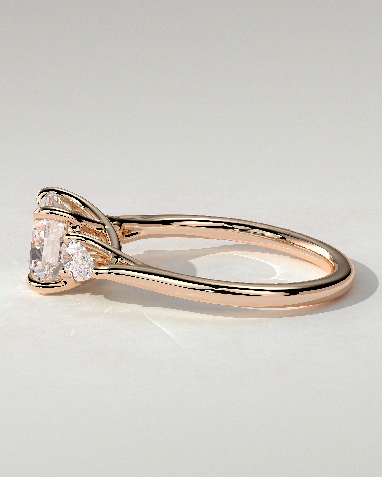 Selena Trilogy Cushion Ring