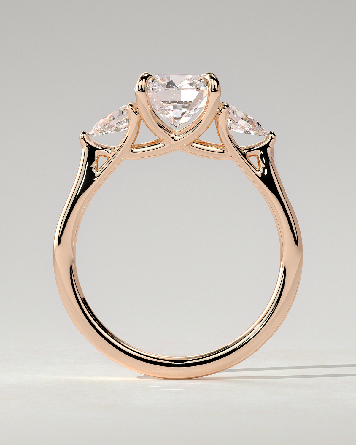 Selena Trilogy Cushion Ring