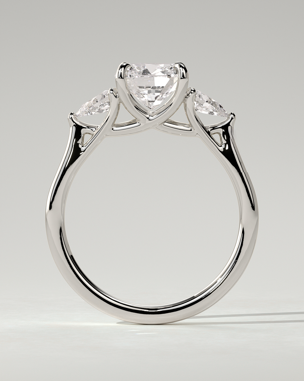 Selena Trilogy Cushion Ring