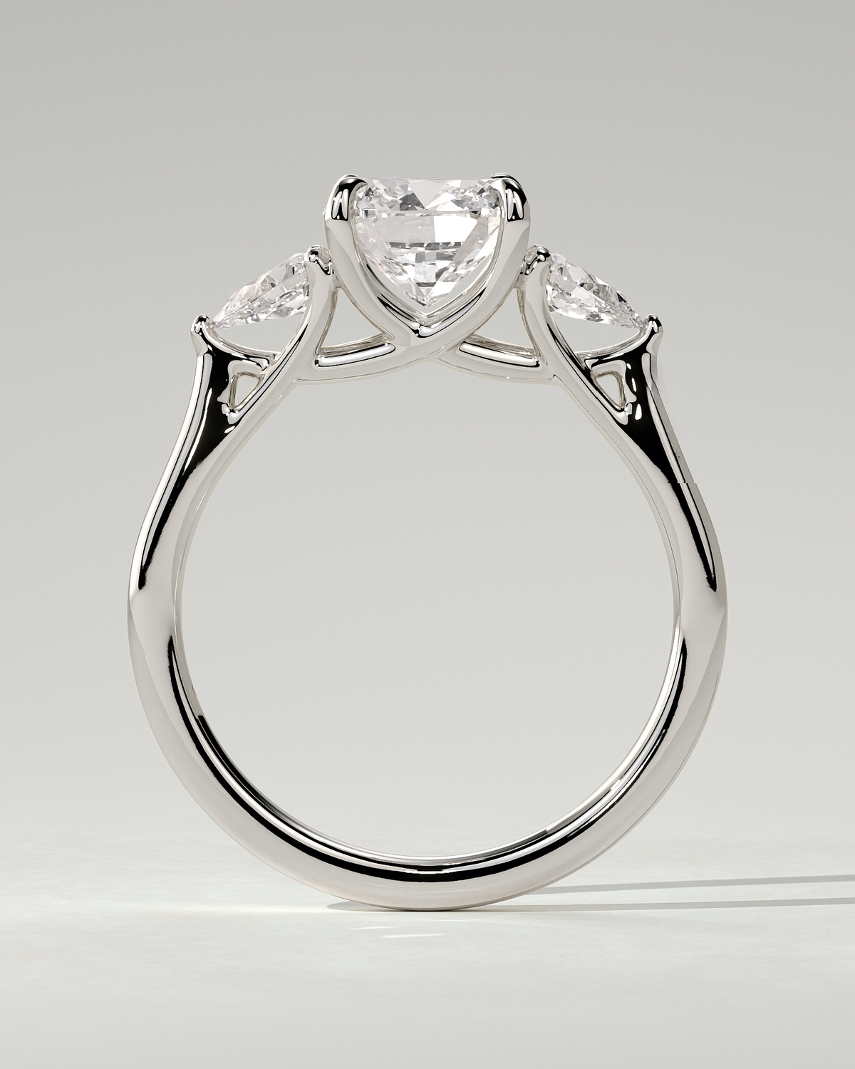 Selena Trilogy Cushion Ring