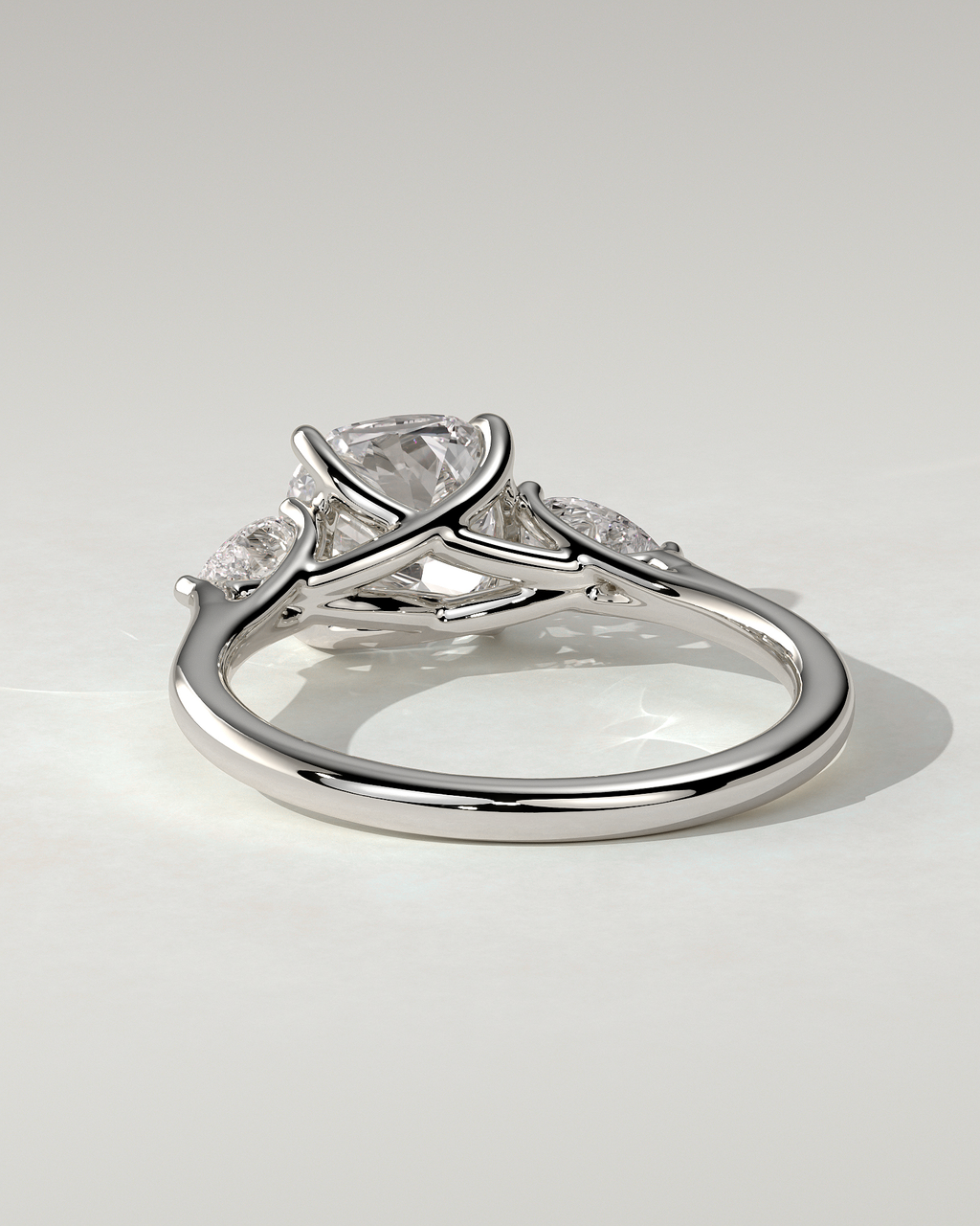 Selena Trilogy Cushion Ring