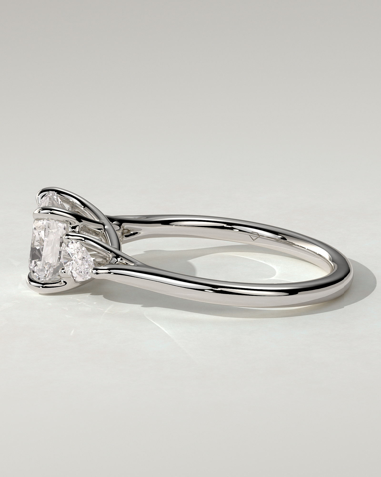 Selena Trilogy Cushion Ring