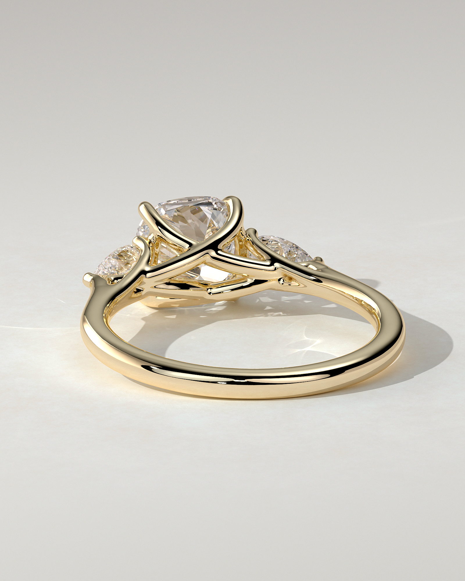 Selena Trilogy Cushion Ring