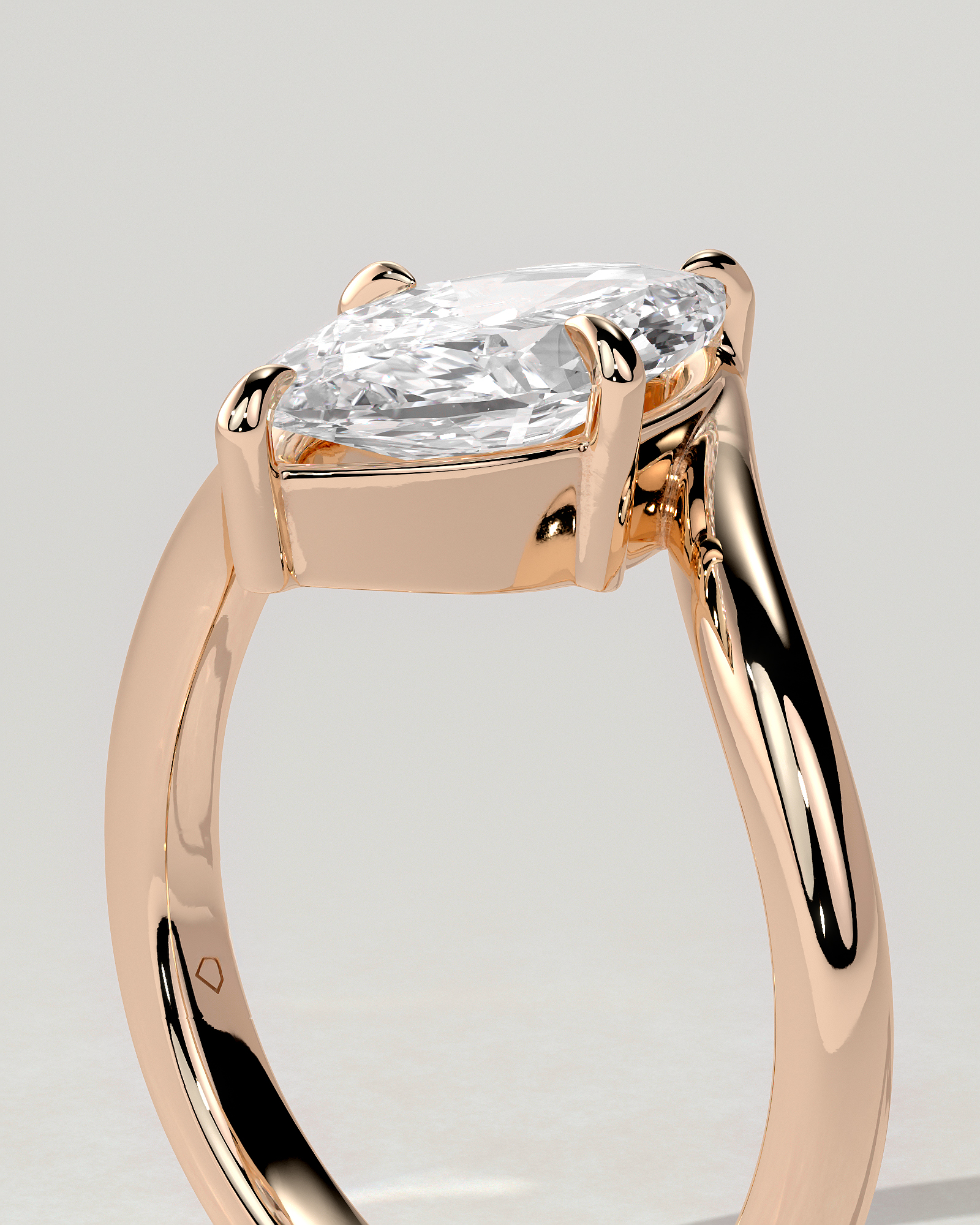 Sena Solitaire Marquise Ring
