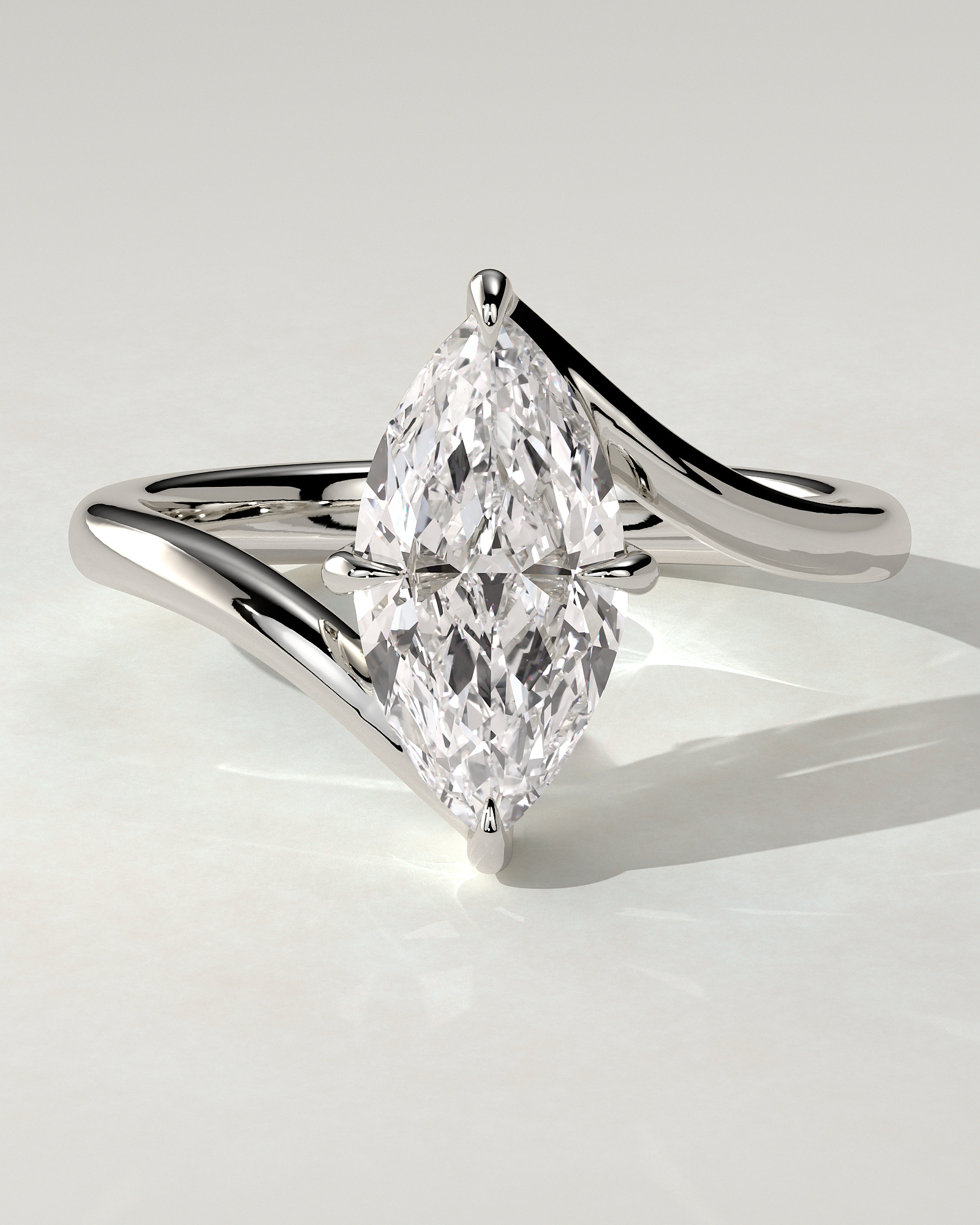 Sena Solitaire Marquise Ring