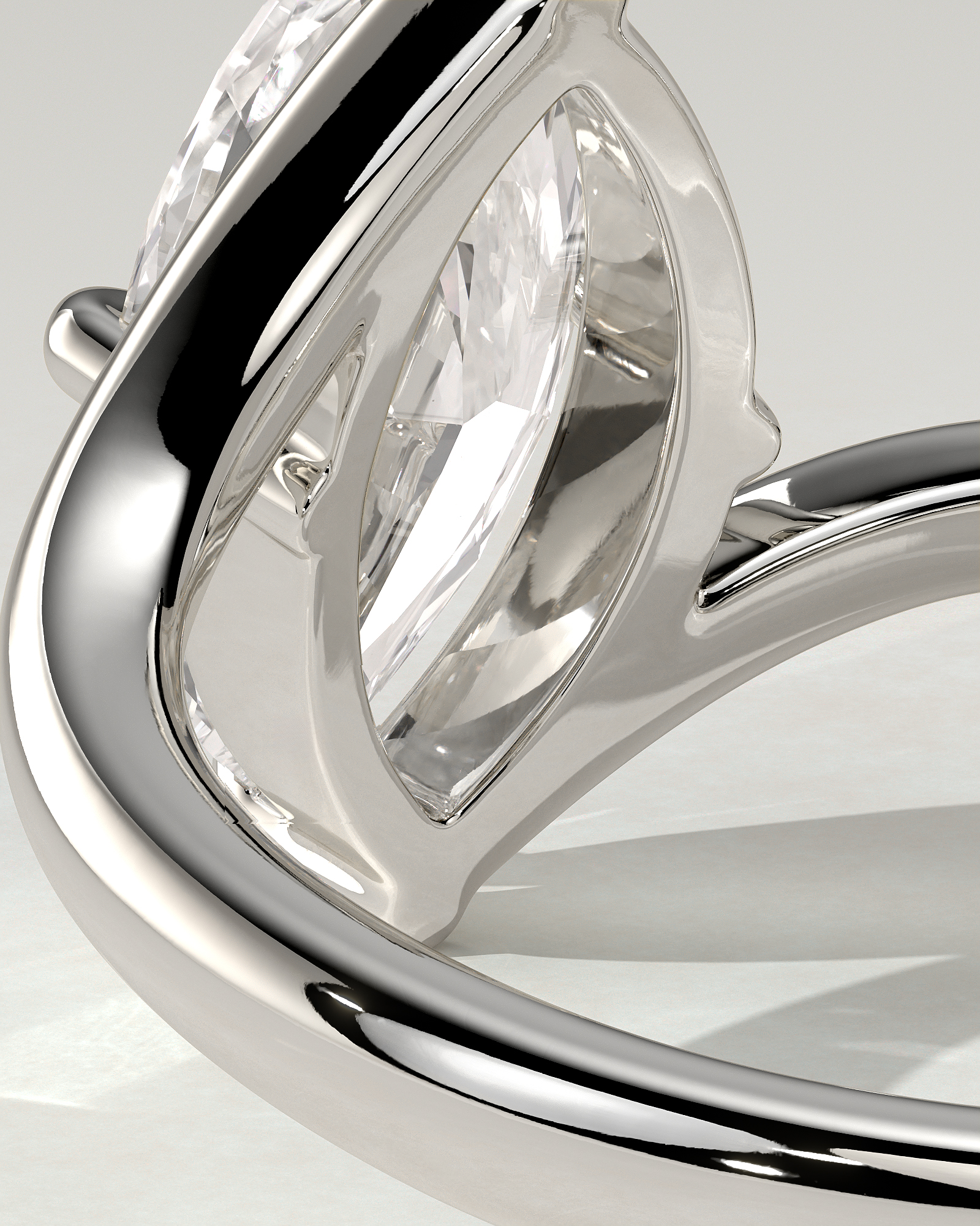 Sena Solitaire Marquise Ring