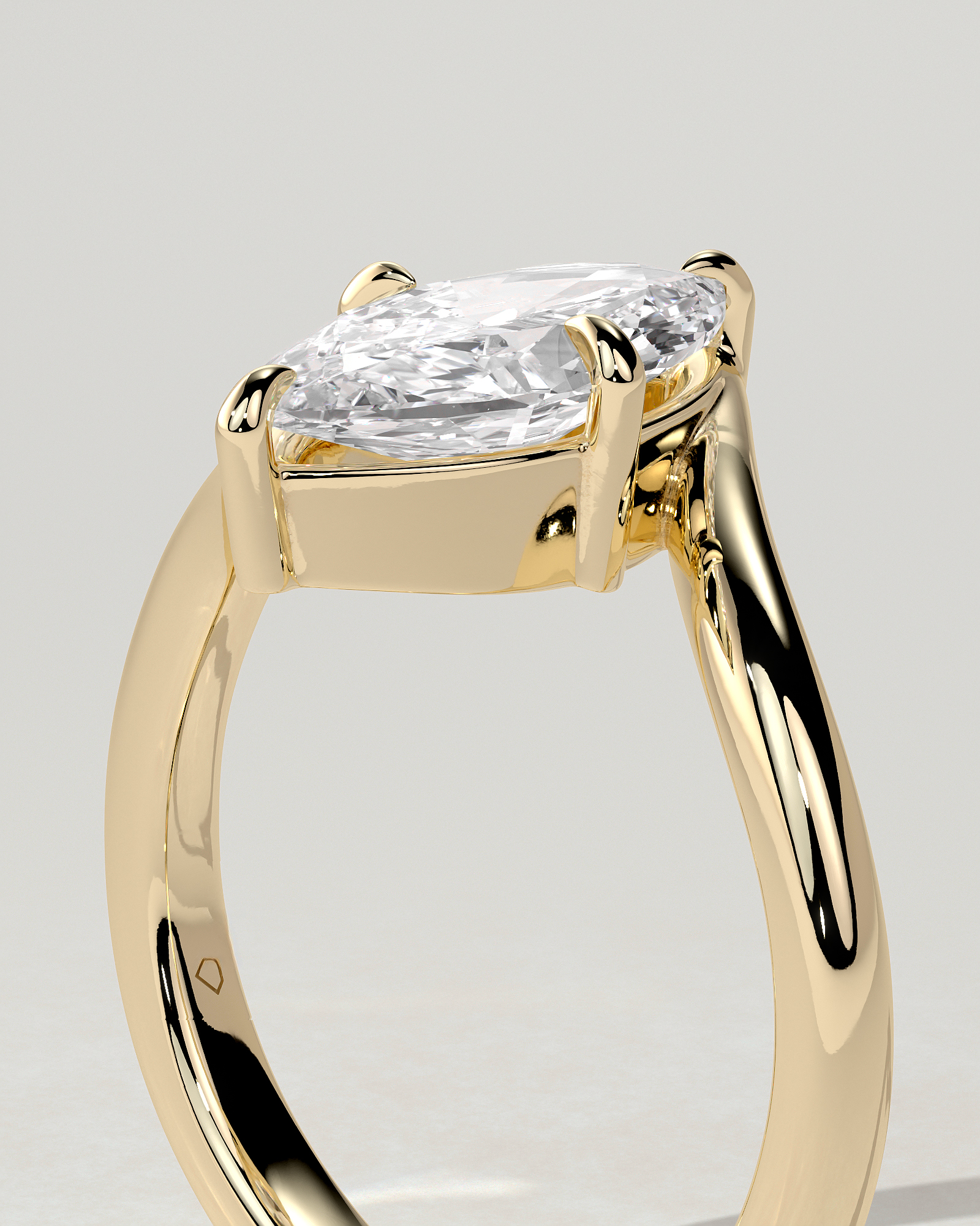 Sena Solitaire Marquise Ring