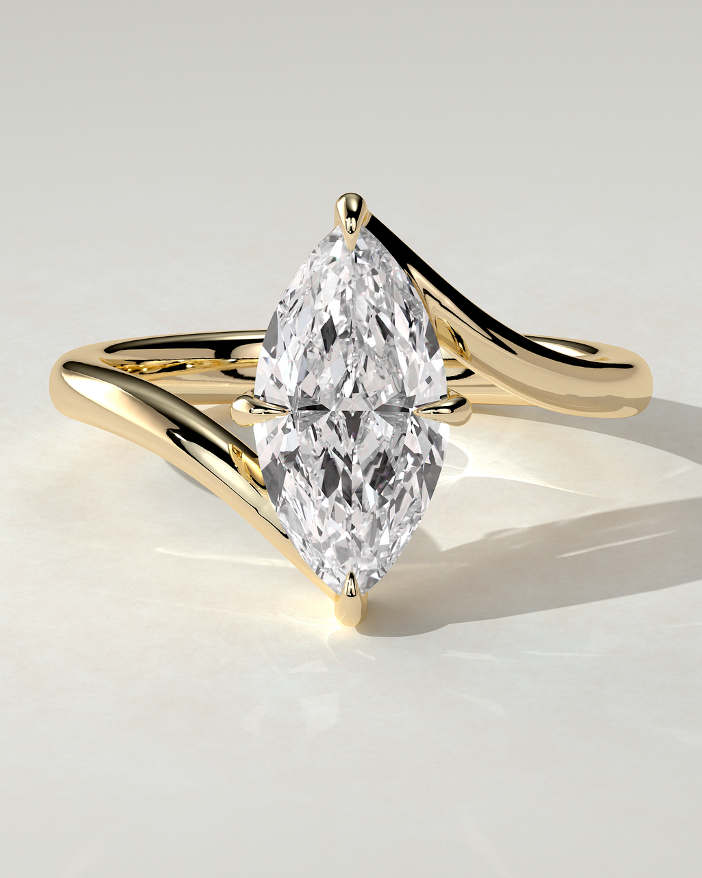 Sena Solitaire Marquise Ring
