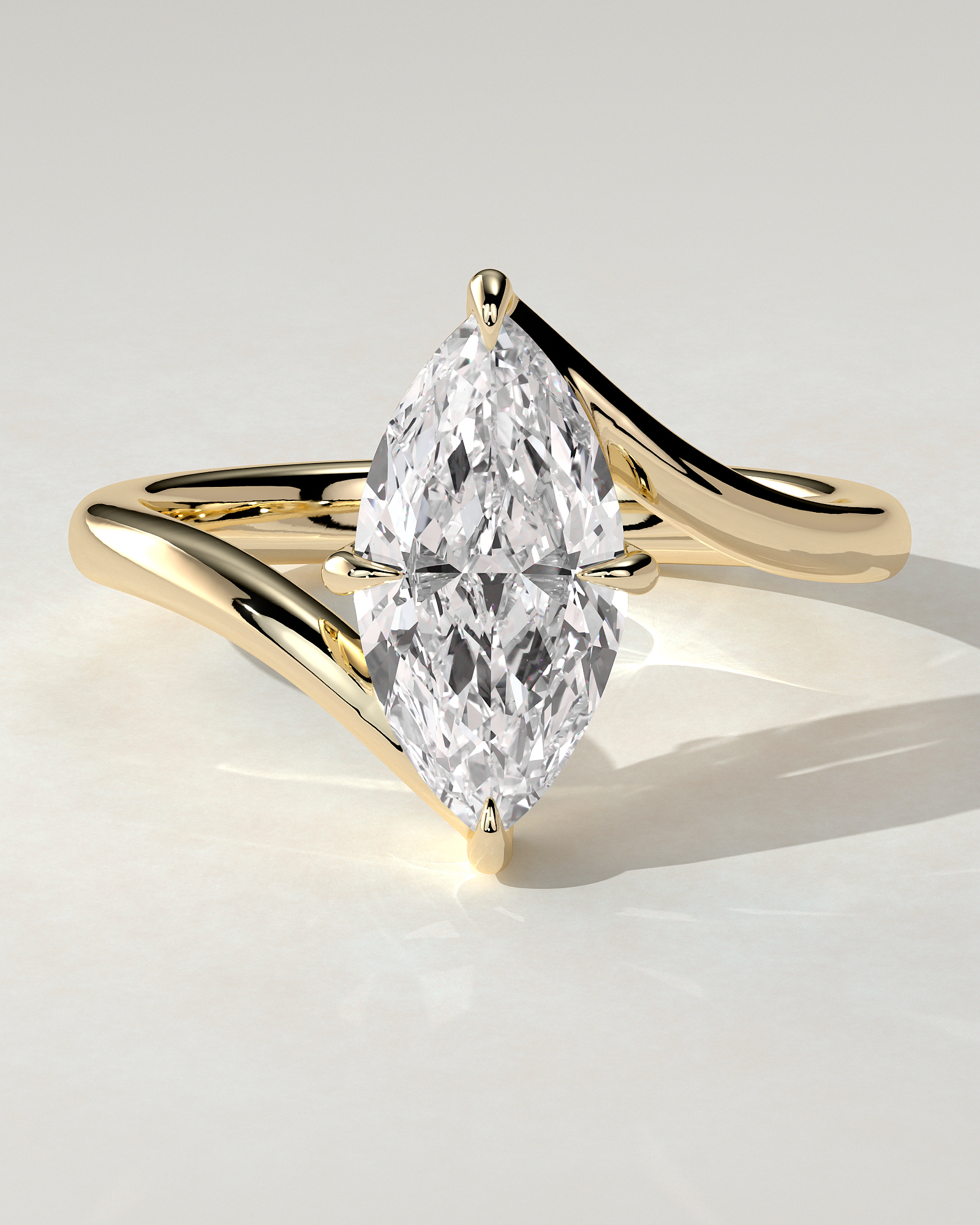 Sena Solitaire Marquise Ring