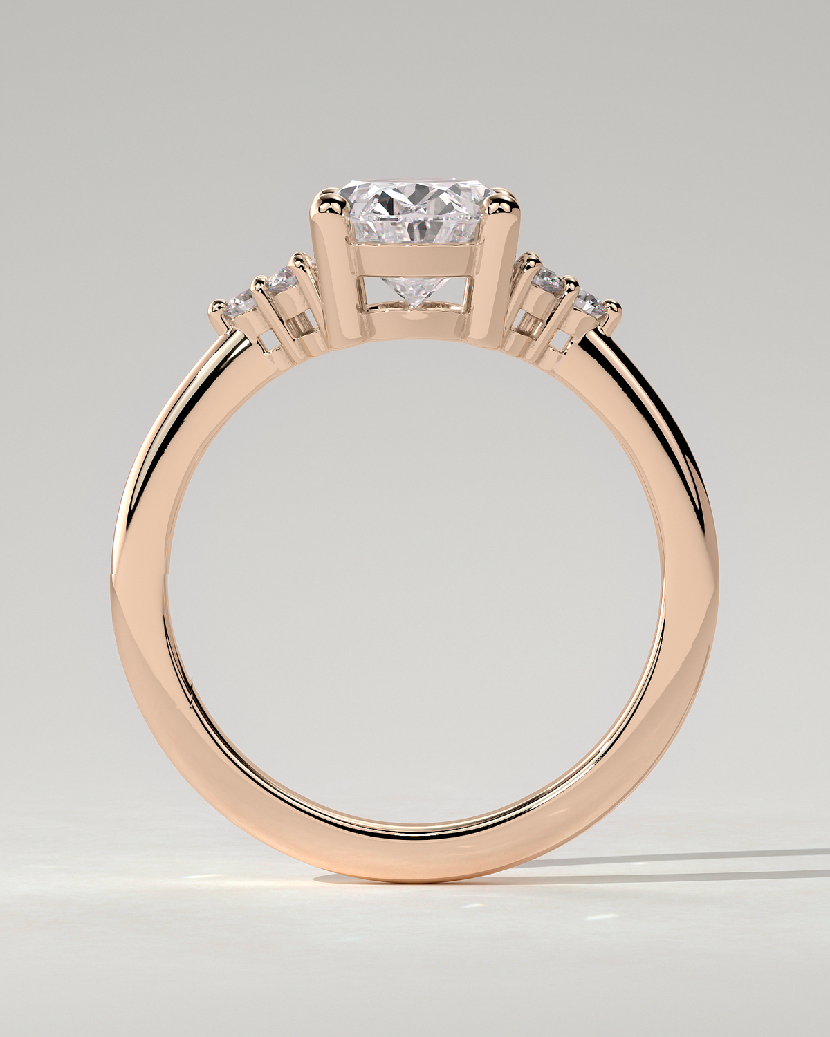 Sharon Solitaire Oval Ring