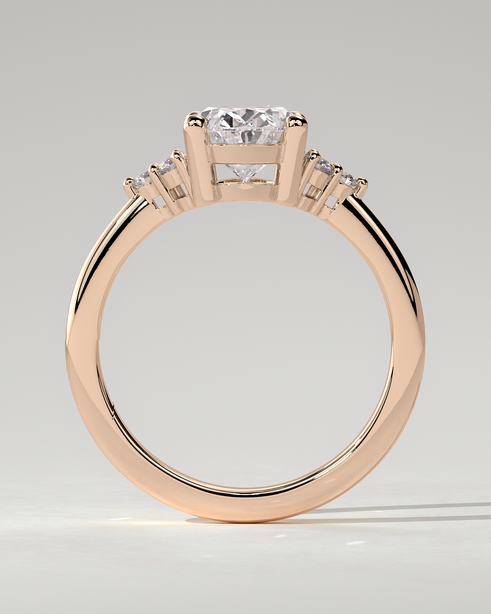 Sharon Solitaire Oval Ring