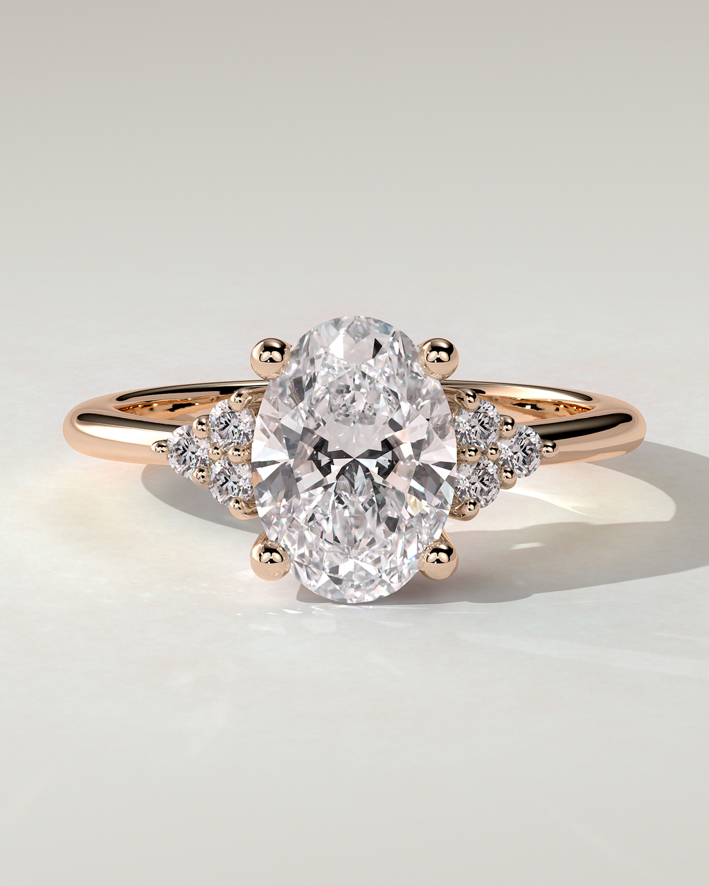 Sharon Solitaire Oval Ring