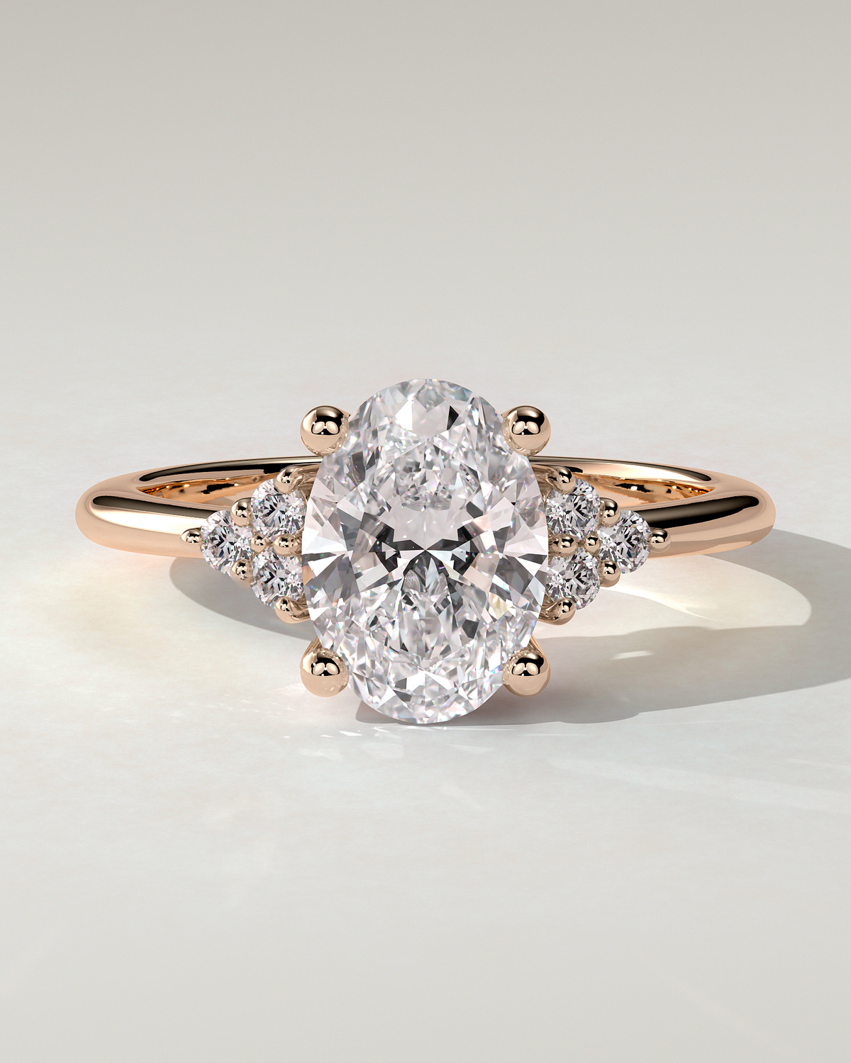 Sharon Solitaire Oval Ring