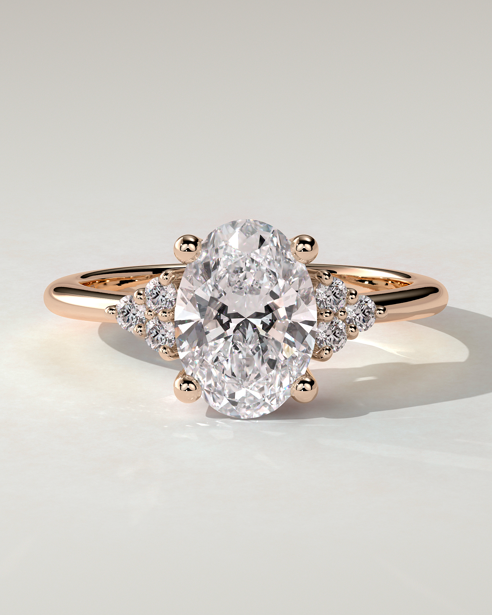 Sharon Solitaire Oval Ring