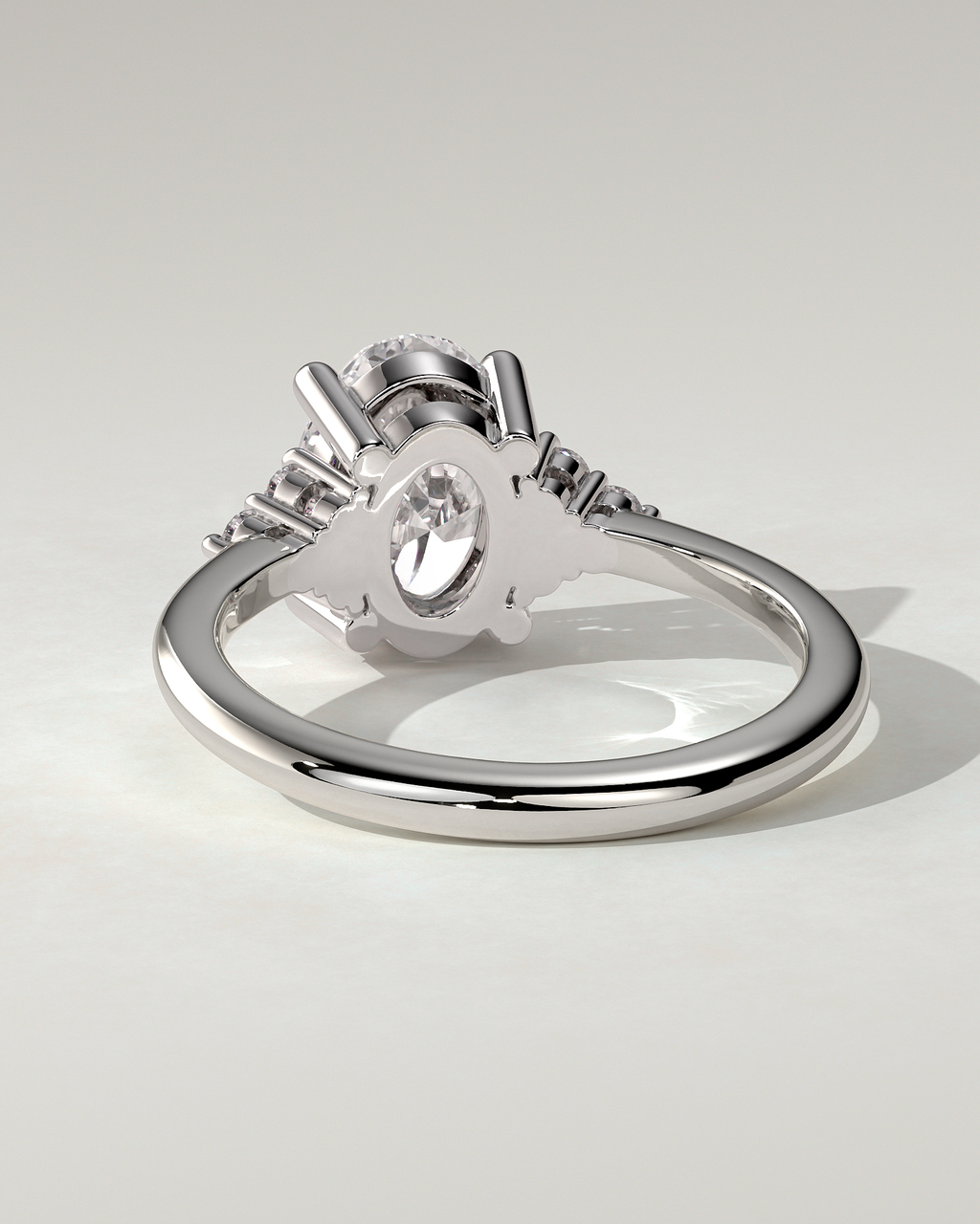 Sharon Solitaire Oval Ring