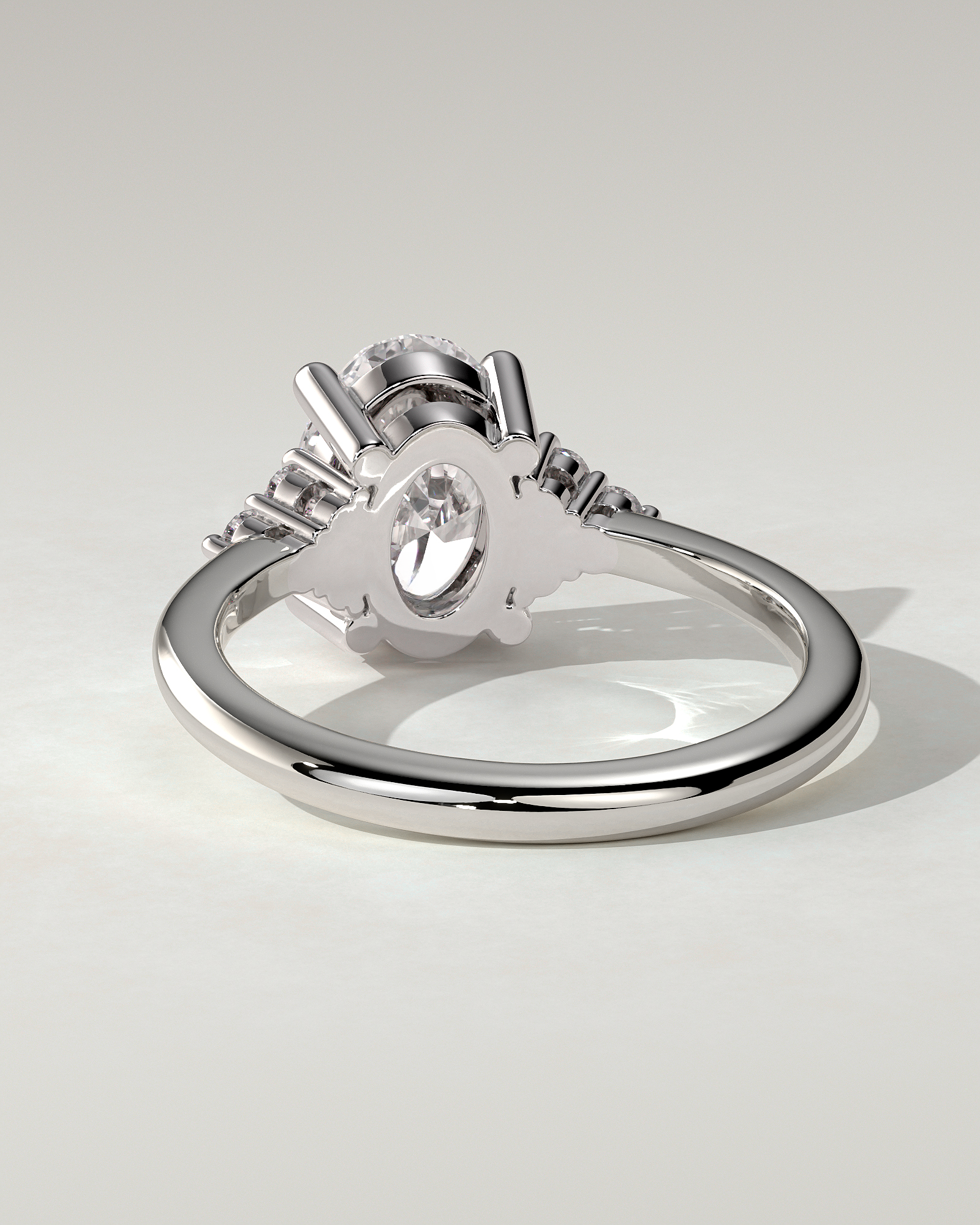 Sharon Solitaire Oval Ring