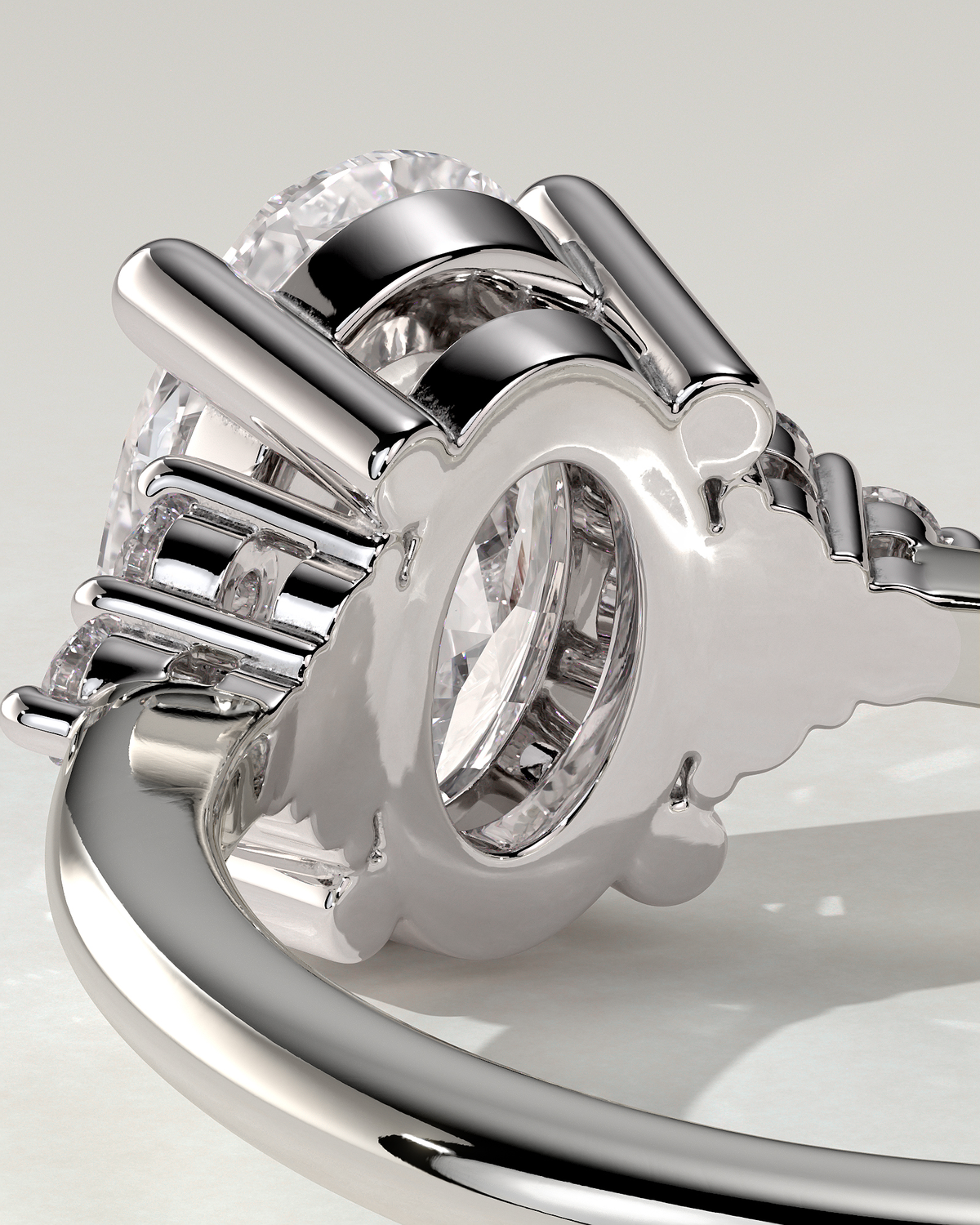 Sharon Solitaire Oval Ring