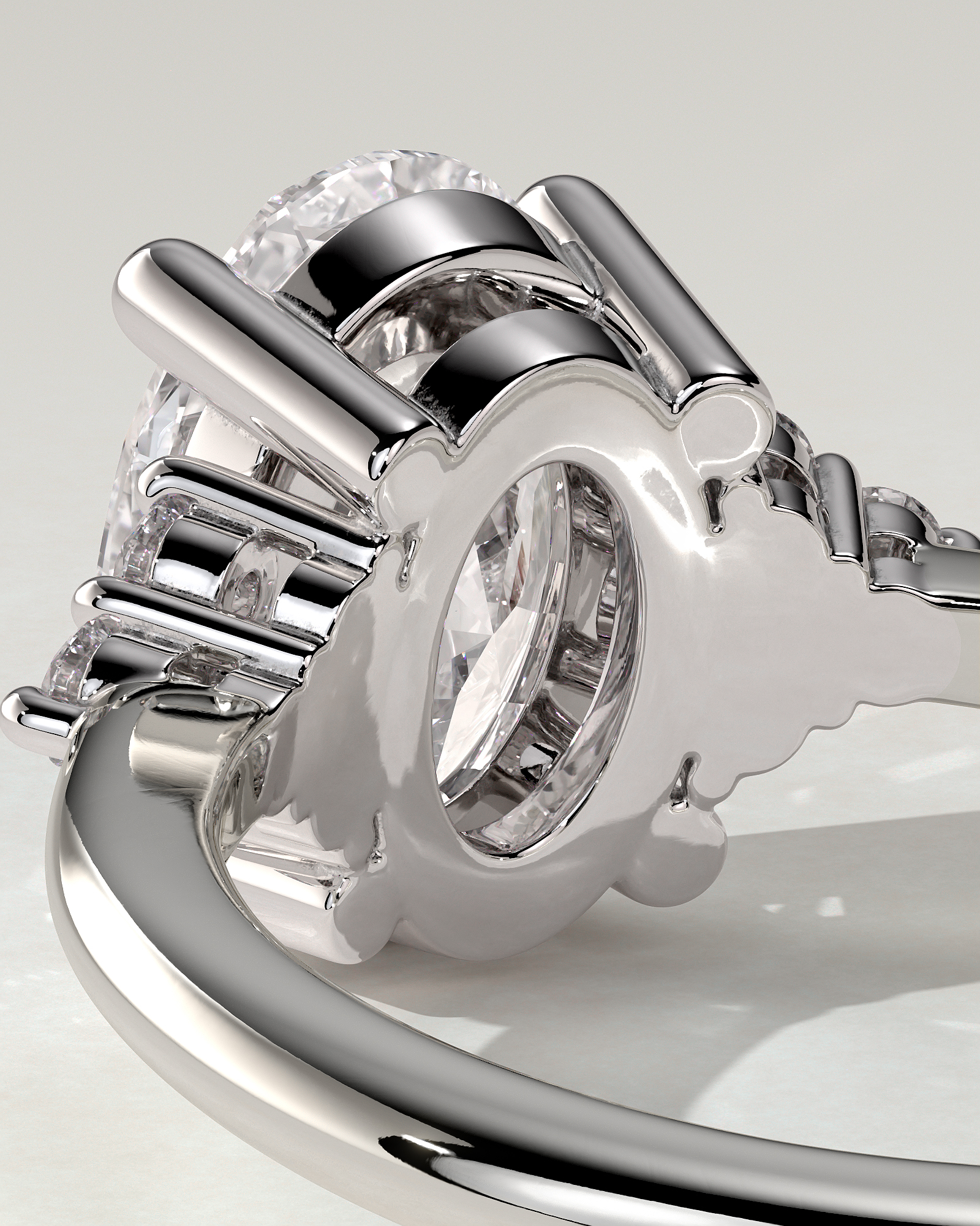 Sharon Solitaire Oval Ring