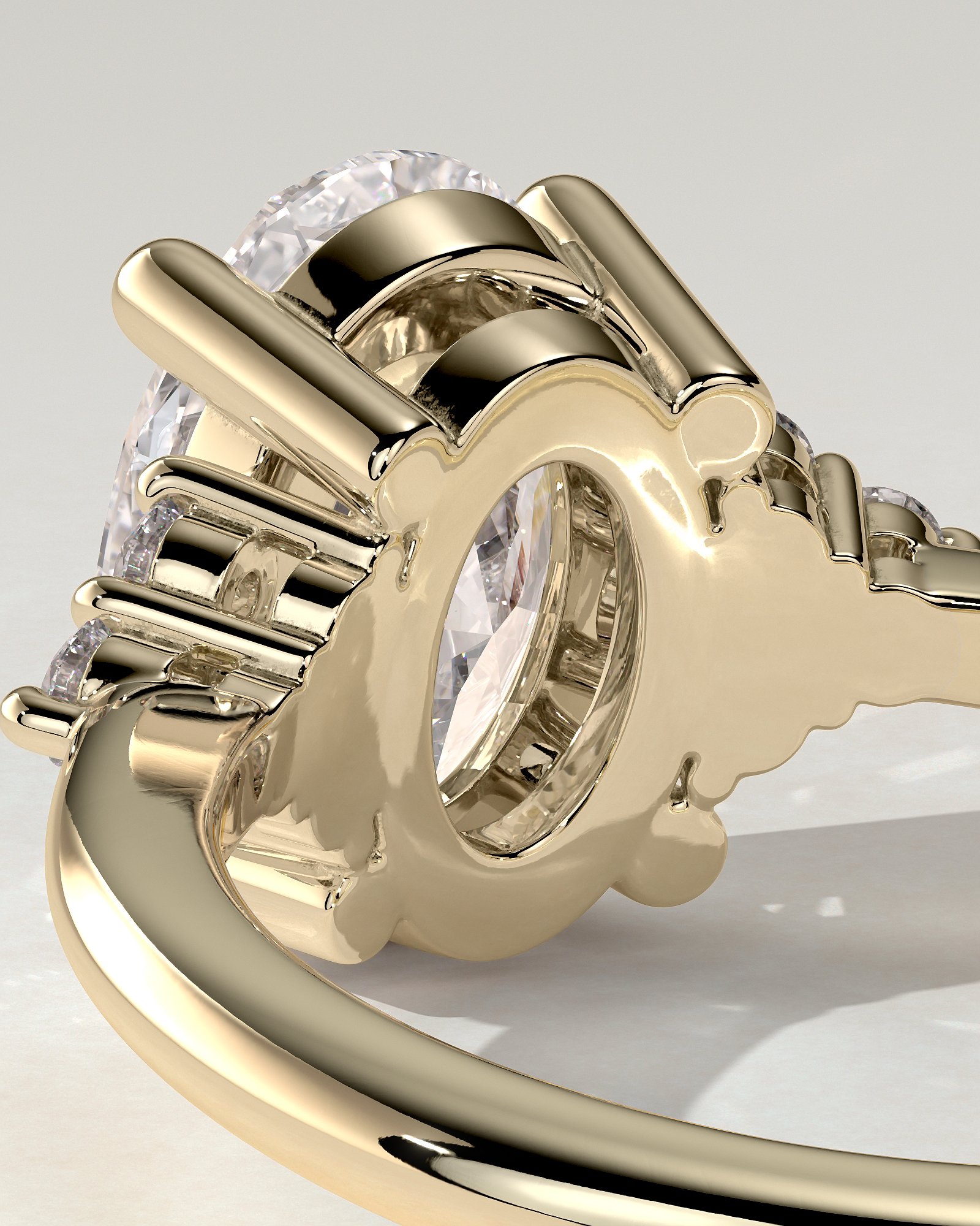 Sharon Solitaire Oval Ring