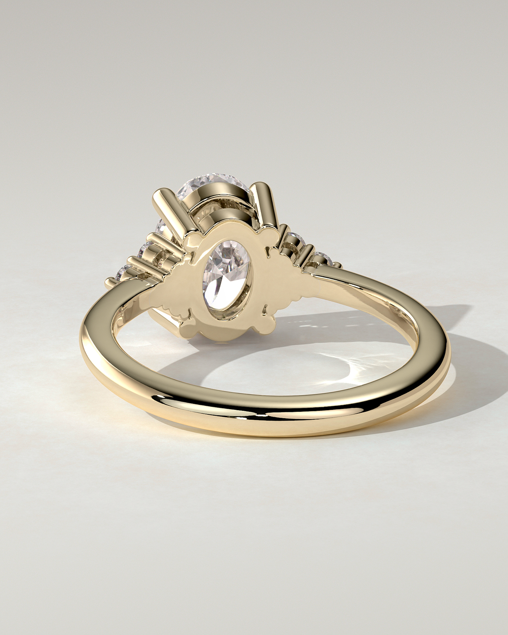 Sharon Solitaire Oval Ring