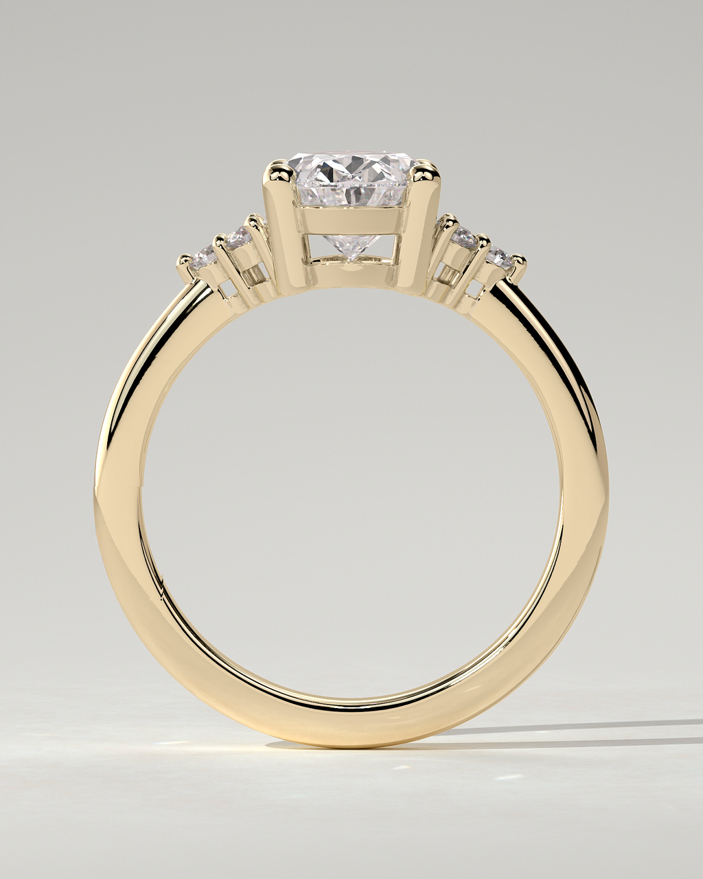 Sharon Solitaire Oval Ring