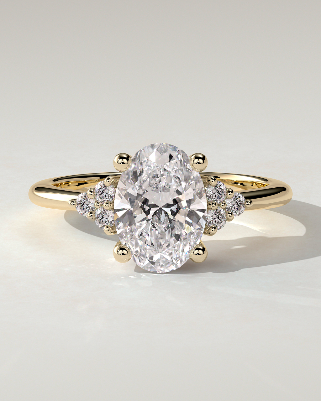 Sharon Solitaire Oval Ring