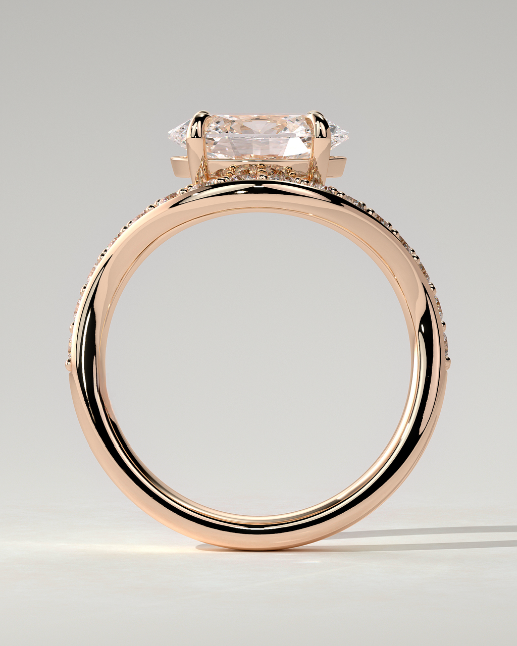 Shelly East-West Round Ring