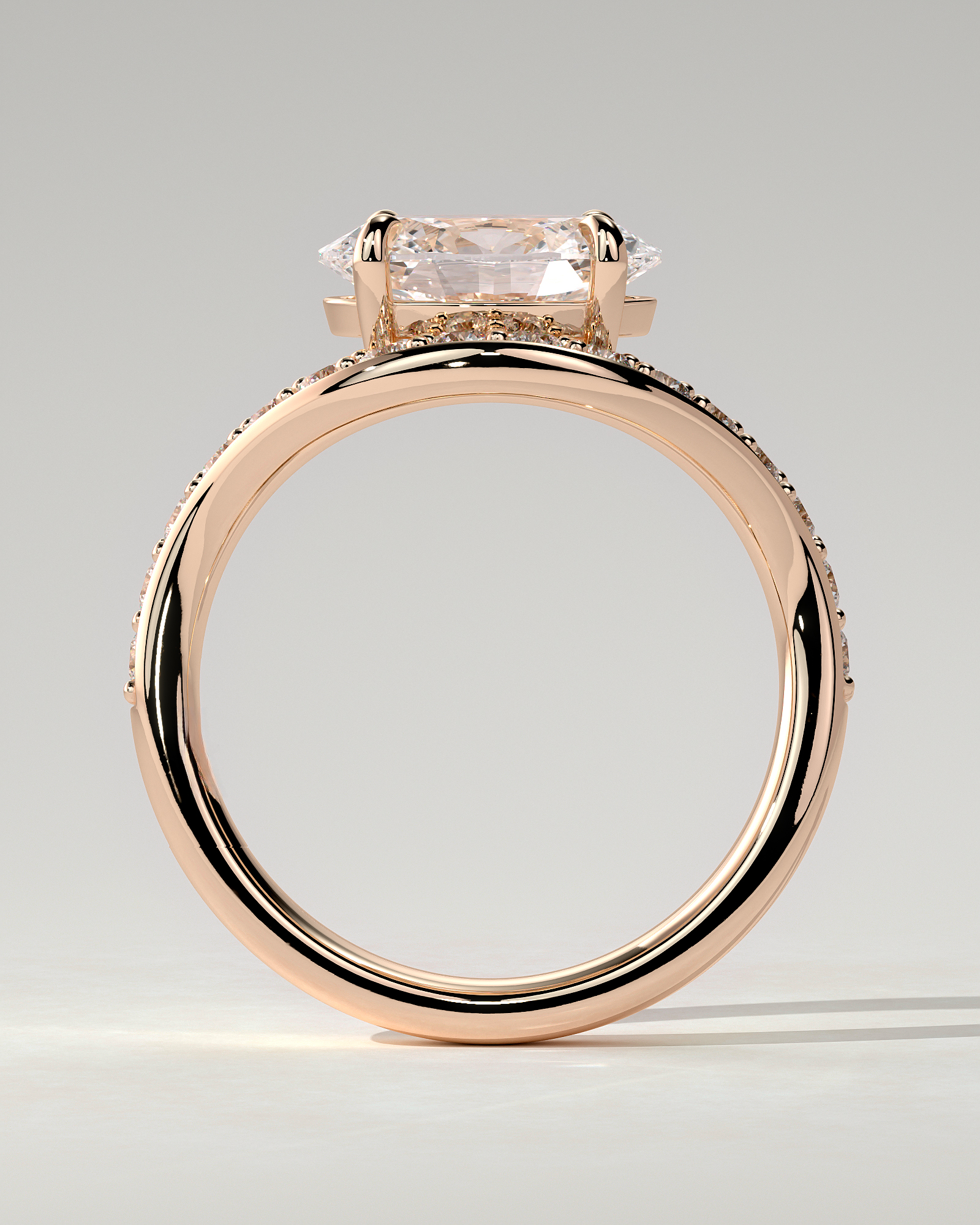 Shelly East-West Round Ring